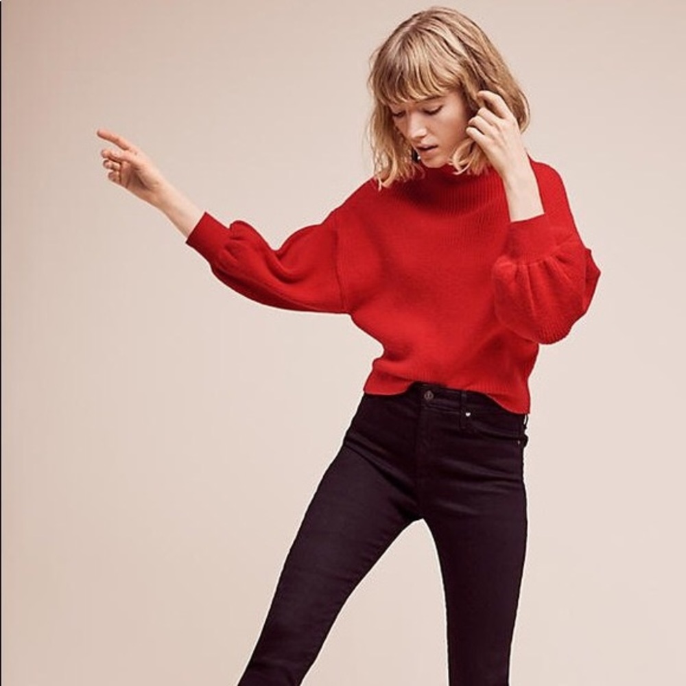 ANTHROPOLOGIE NEW WITH TAGS RED SWEATER